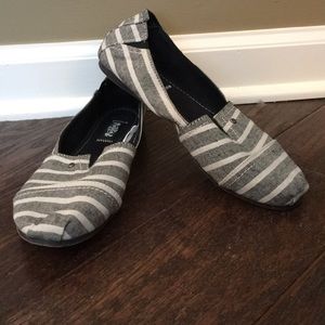 Grey and white flats